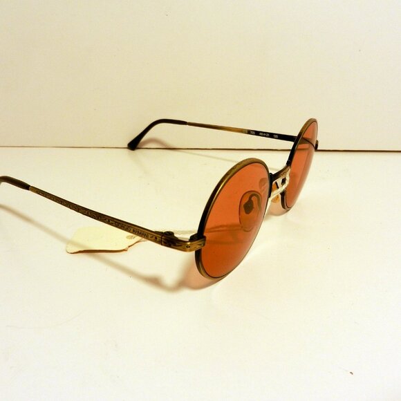 Giorgio Armani 128 705 Antique Gold Metal Brown Tortoise Plastic Sunglasses 3561 - Picture 11 of 12